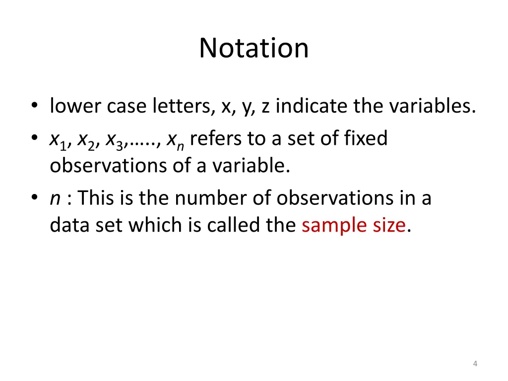 notation