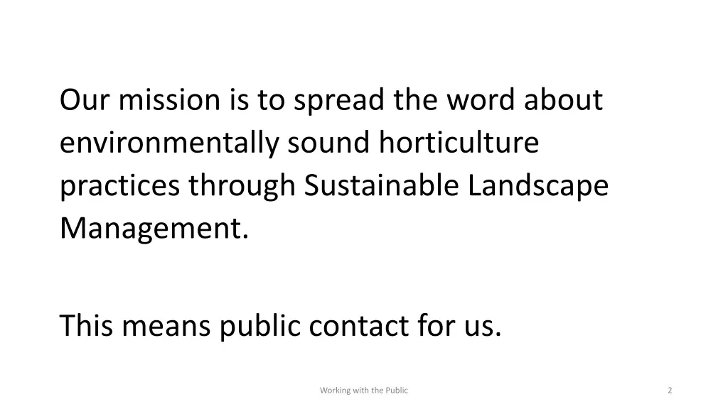 our mission is to spread the word about