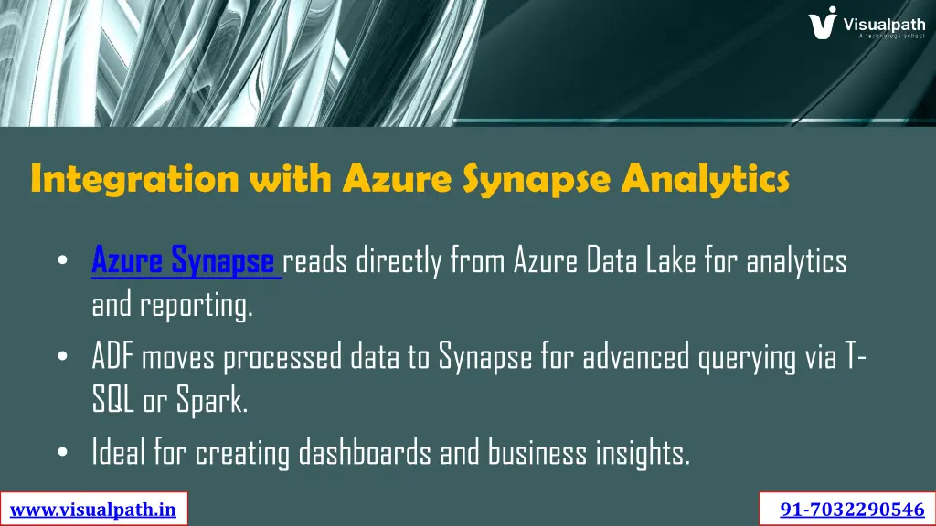 integration with azure synapse analytics