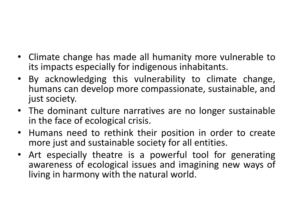 climate change has made all humanity more