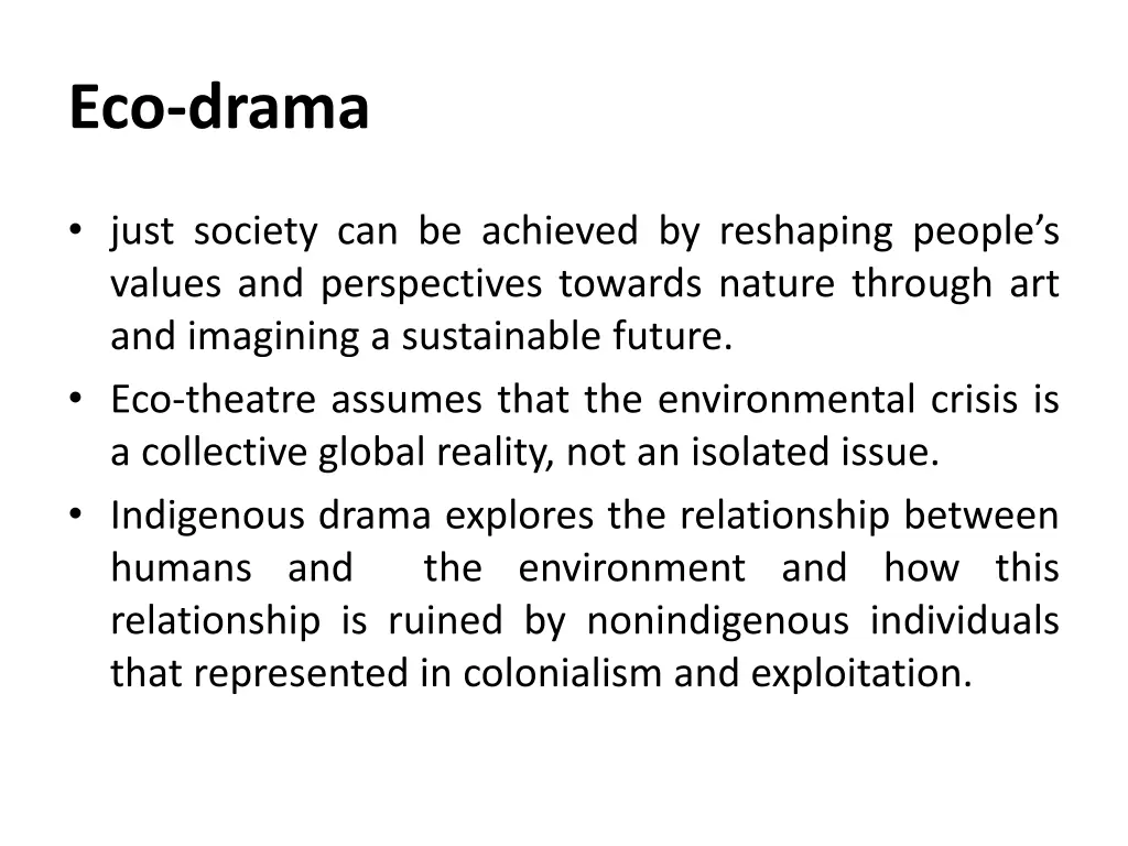 eco drama 1