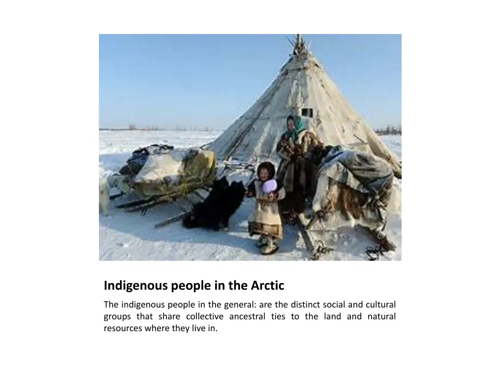 indigenous people in the arctic