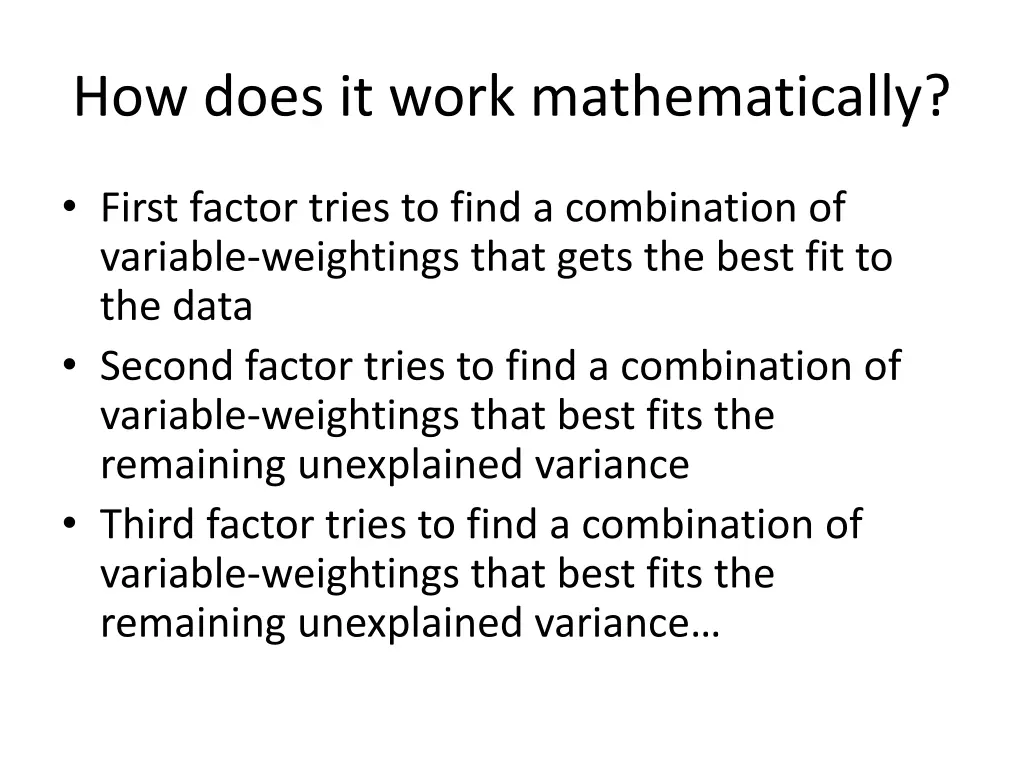 how does it work mathematically 1