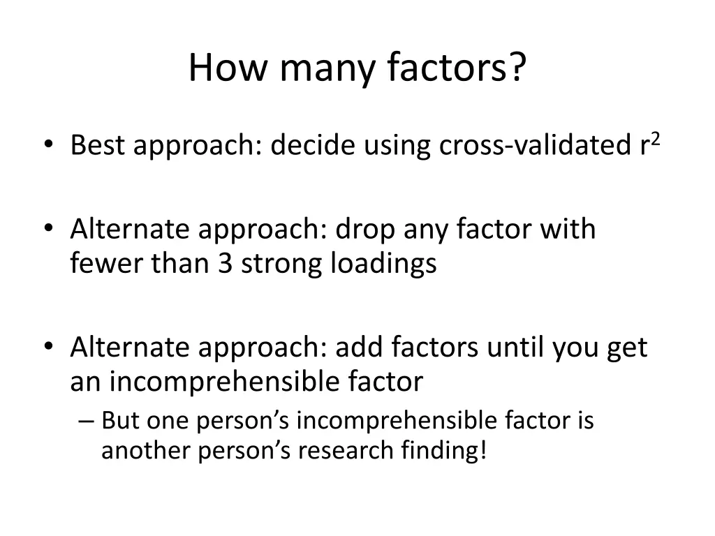 how many factors