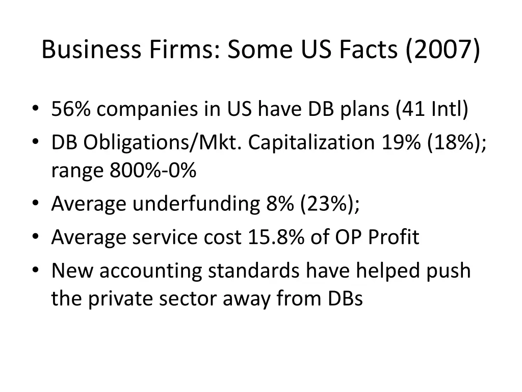 business firms some us facts 2007
