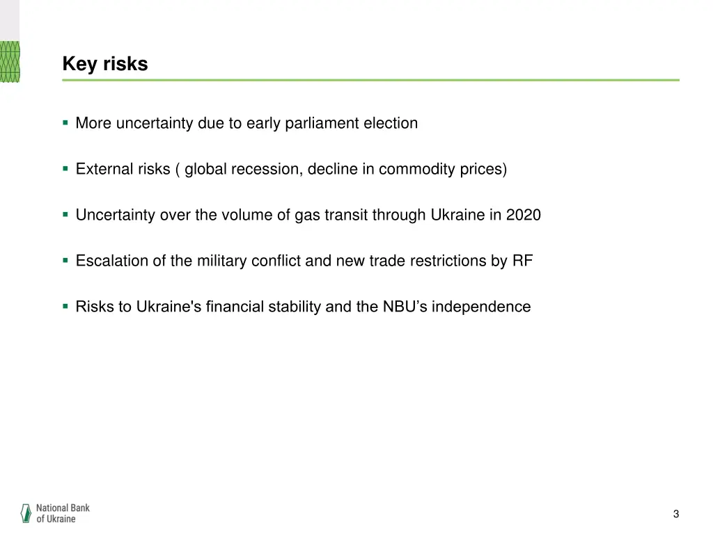 key risks
