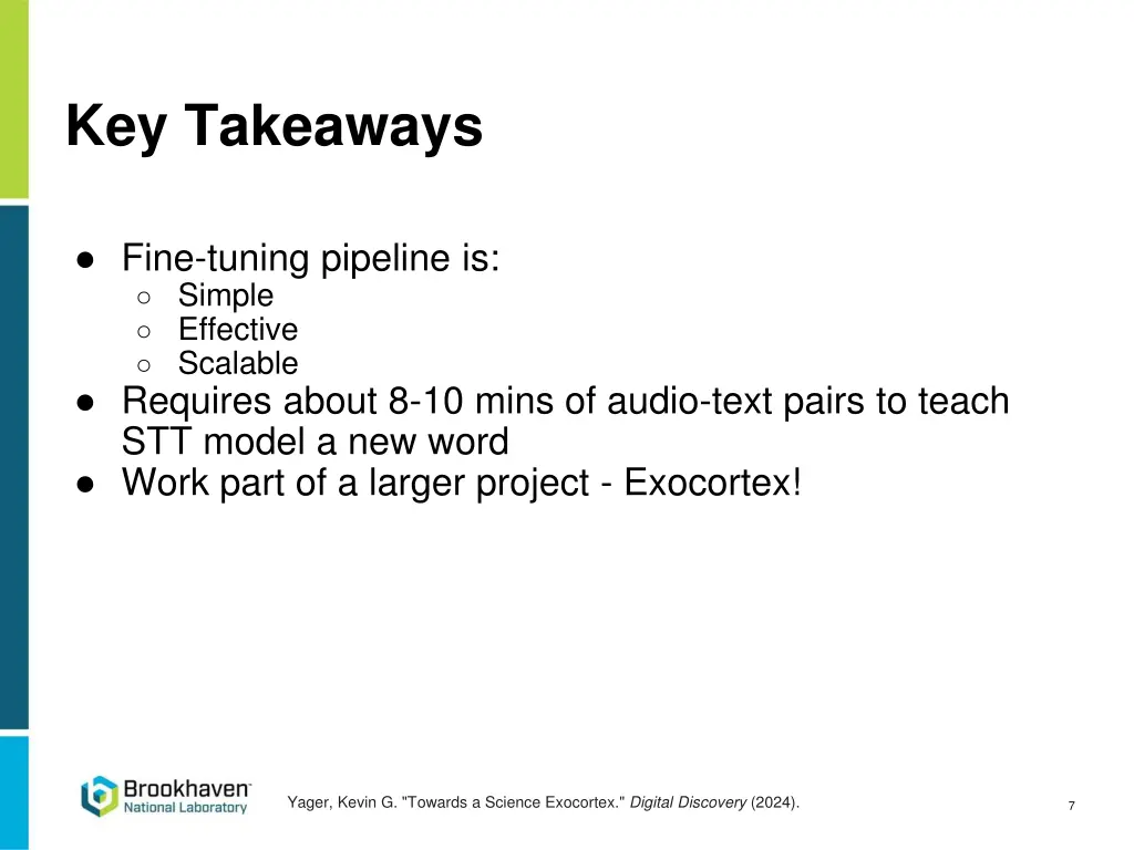 key takeaways