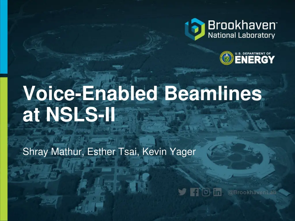 voice enabled beamlines at nsls ii