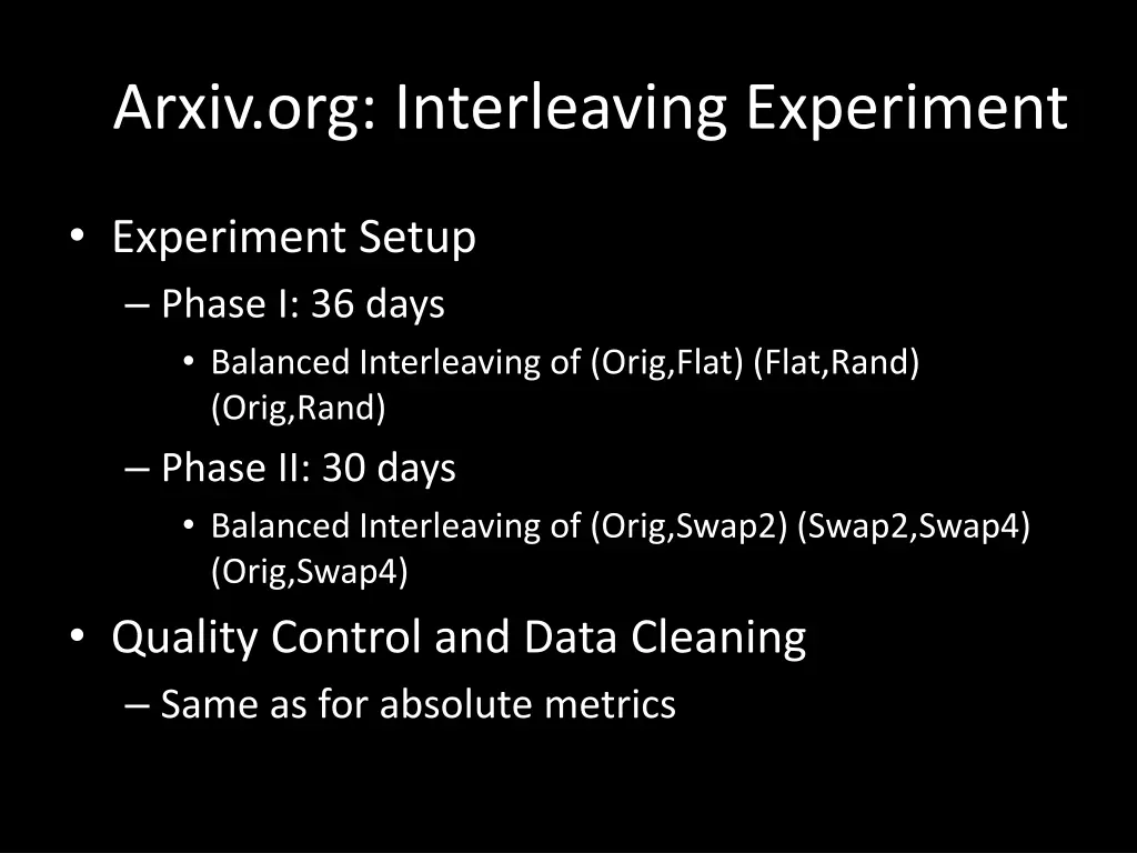 arxiv org interleaving experiment