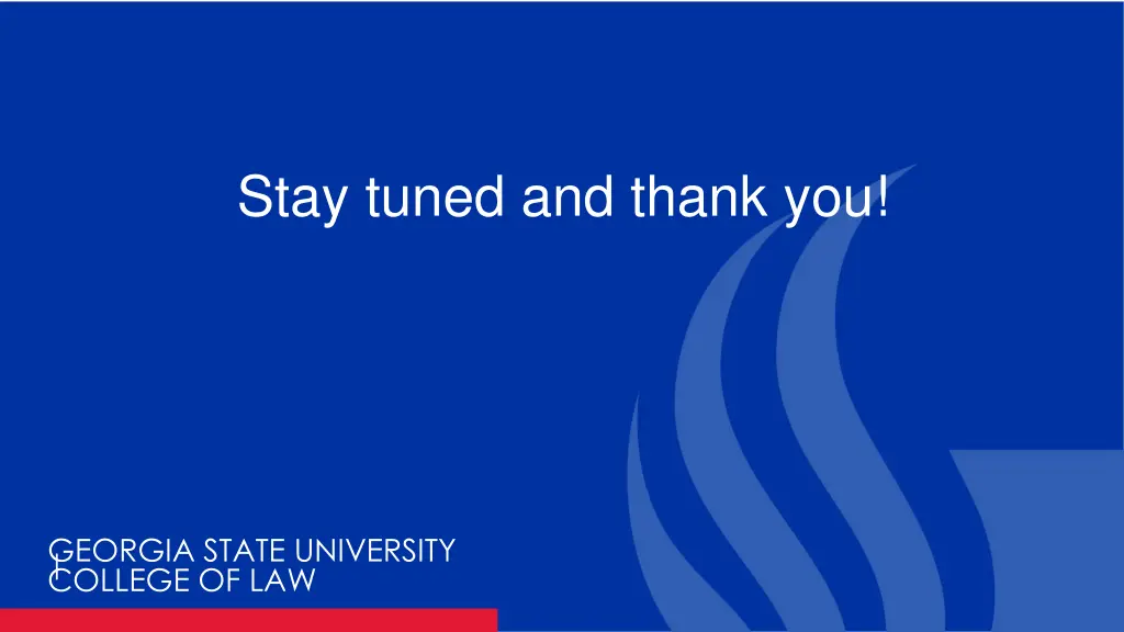 stay tuned and thank you