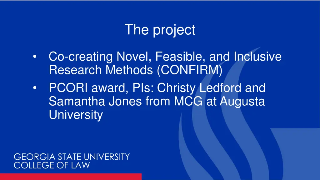 the project