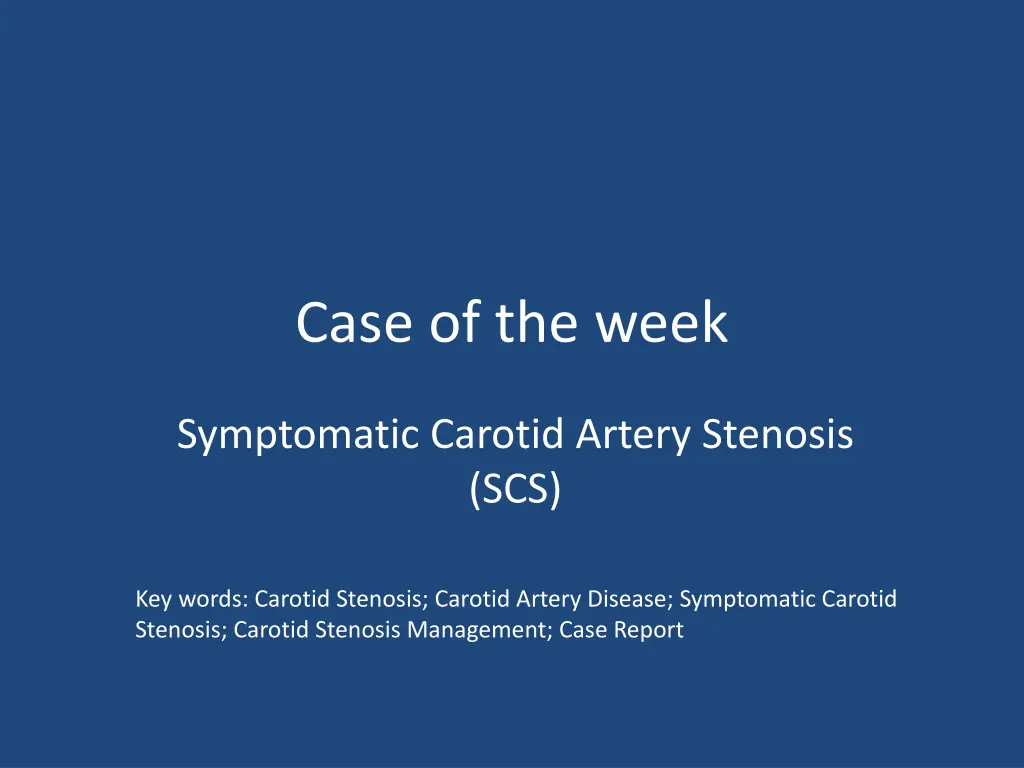 case of the week