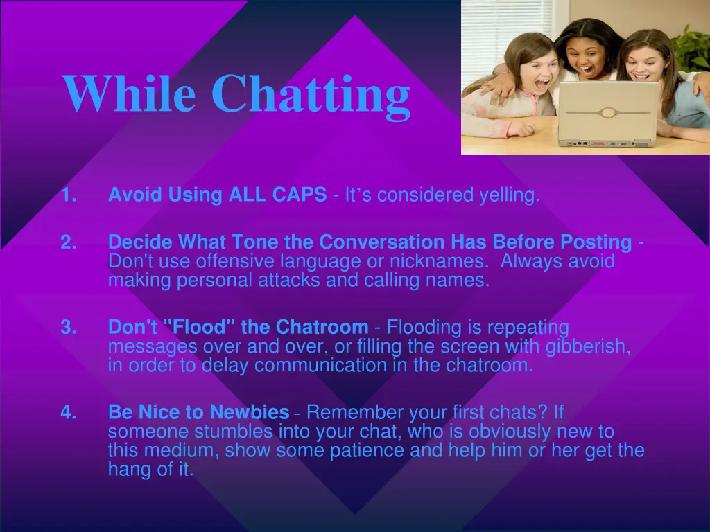 while chatting