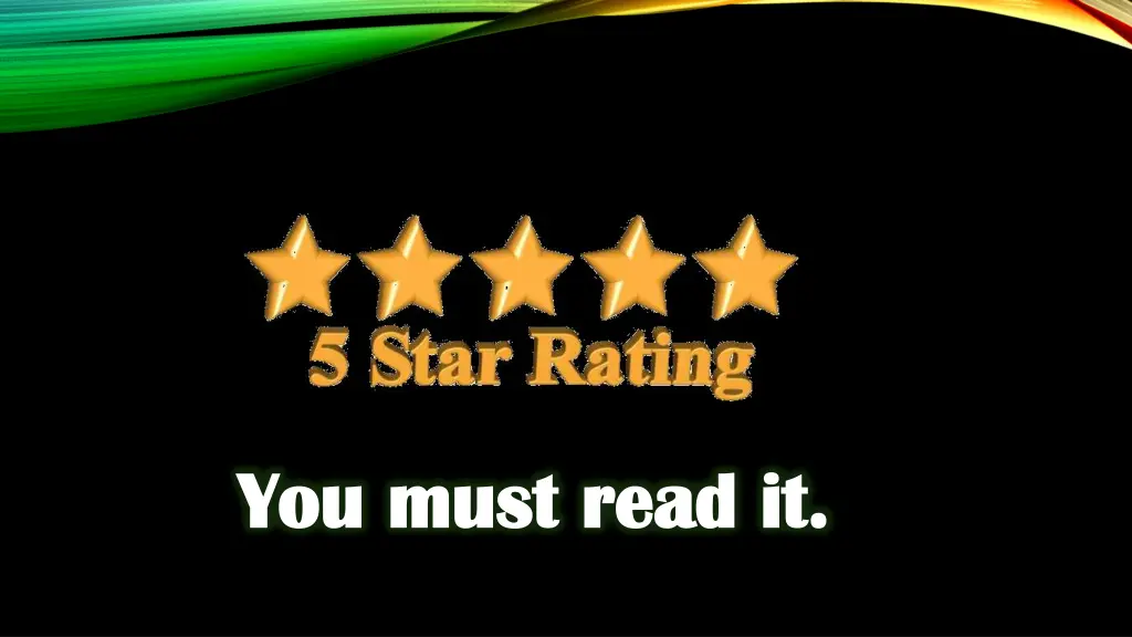 you must read it you must read it