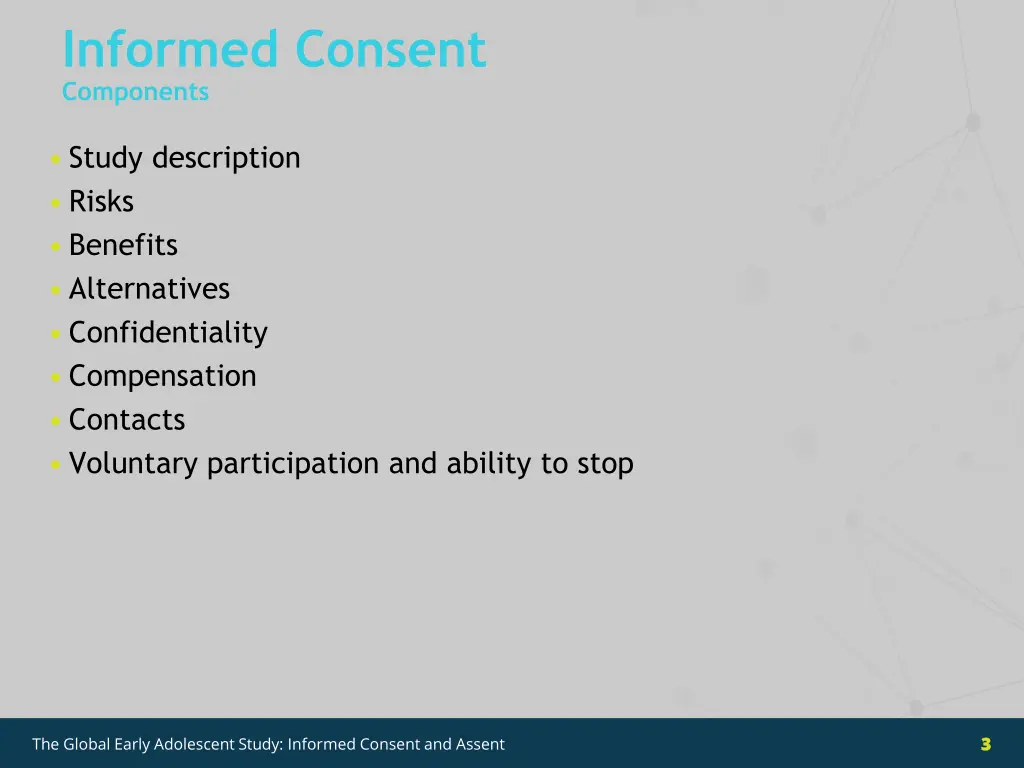 informed consent components