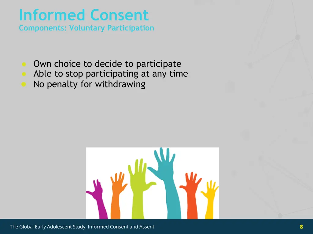 informed consent components voluntary