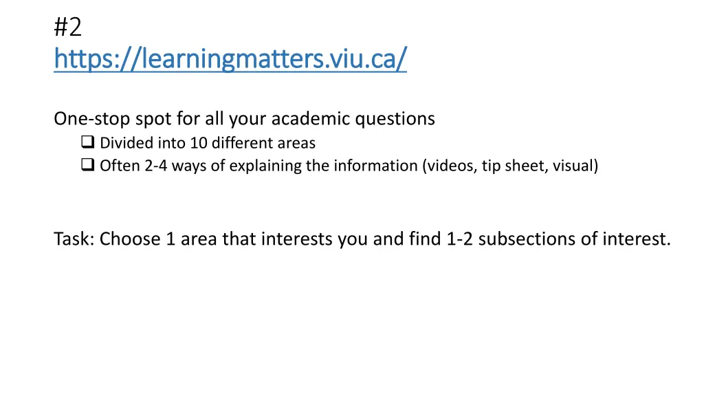 2 https learningmatters viu ca https