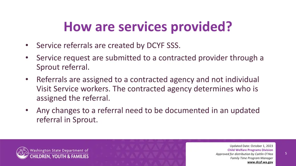 how are services provided