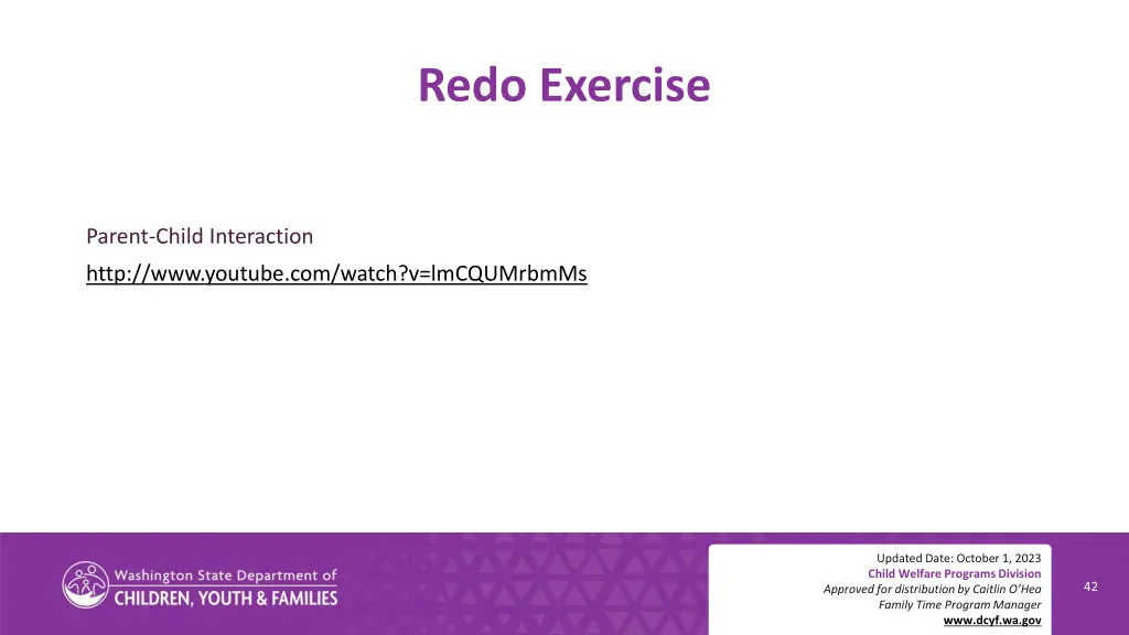 redo exercise