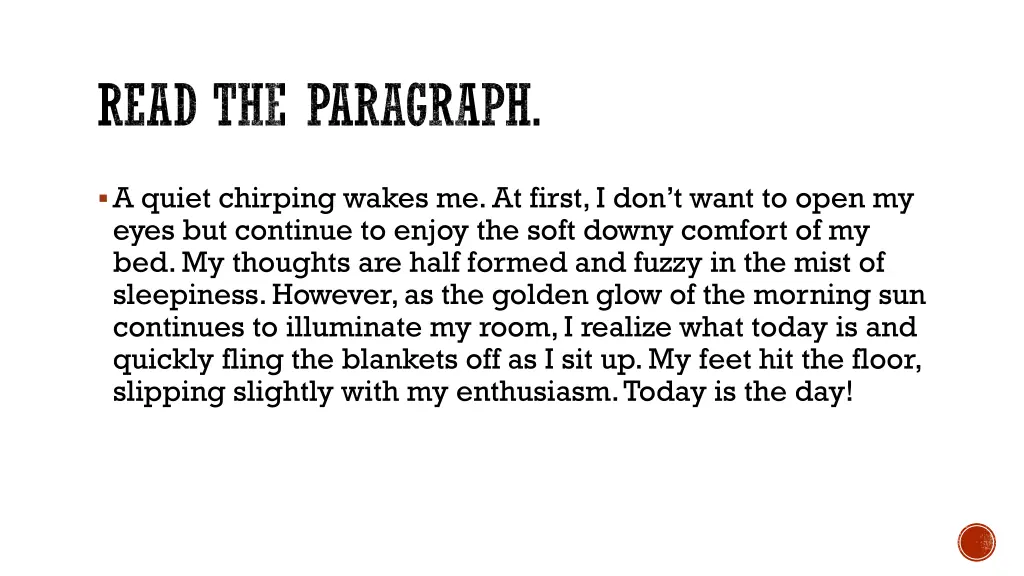 read the paragraph