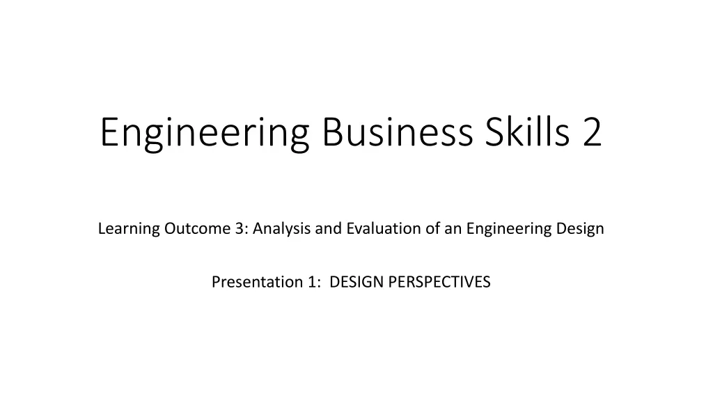 engineering business skills 2