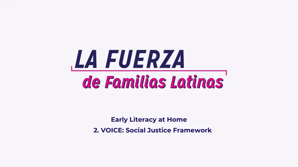 early literacy at home 2 voice social justice