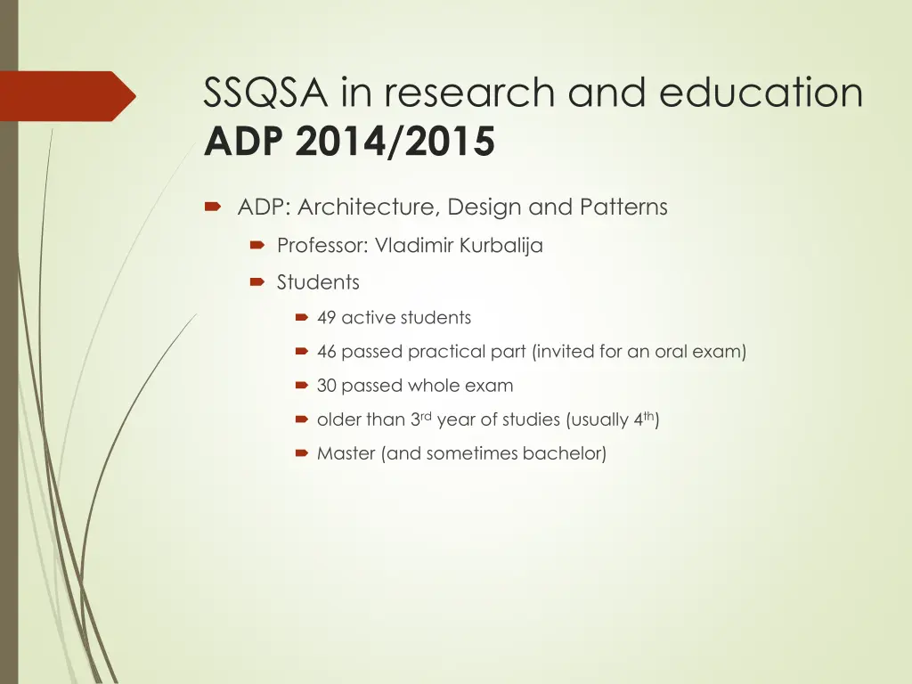 ssqsa in research and education adp 2014 2015 1