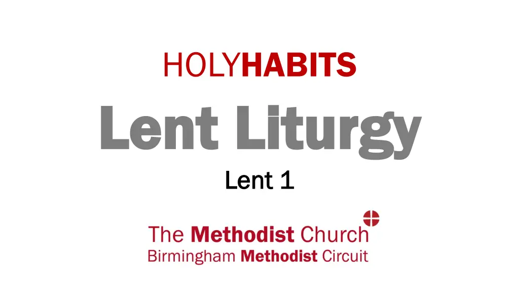 holy habits