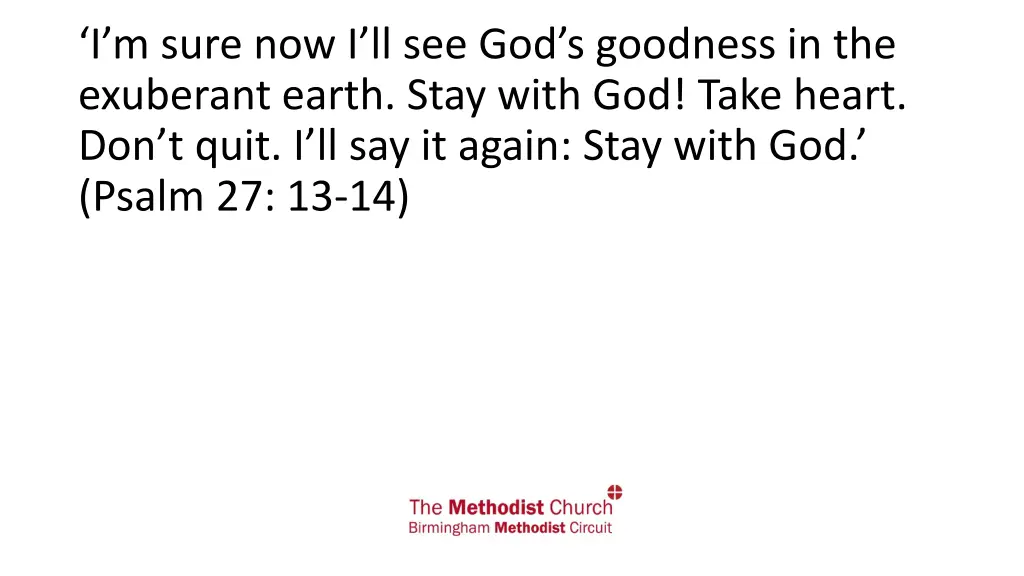 i m sure now i ll see god s goodness