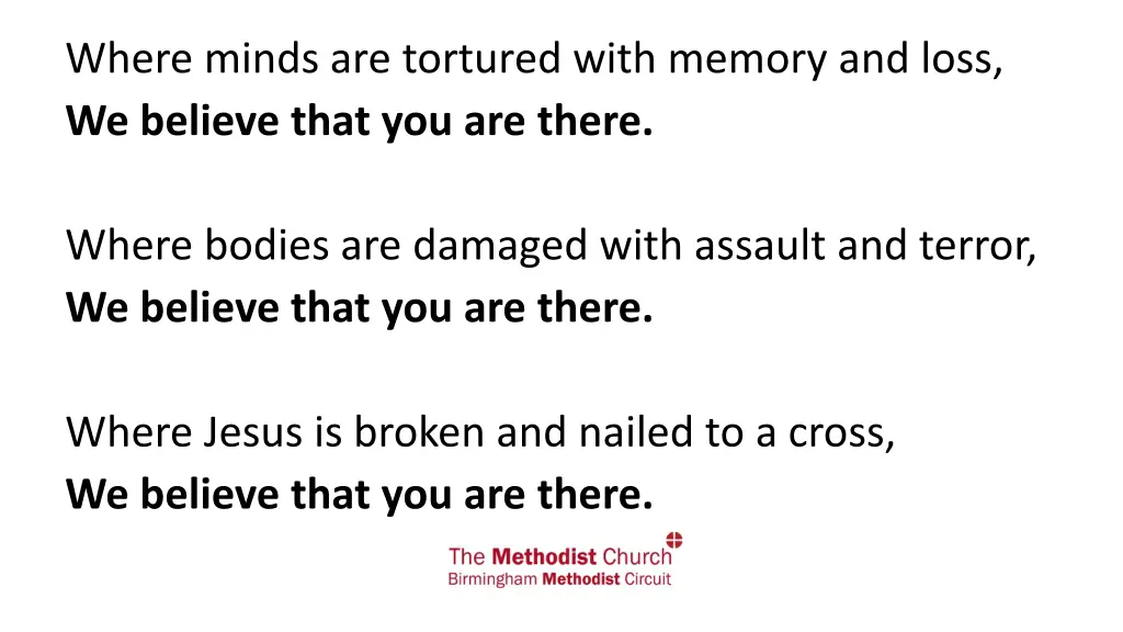 where minds are tortured with memory and loss