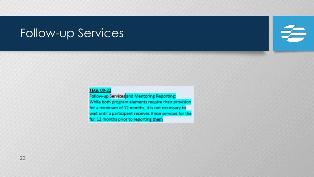 follow up services