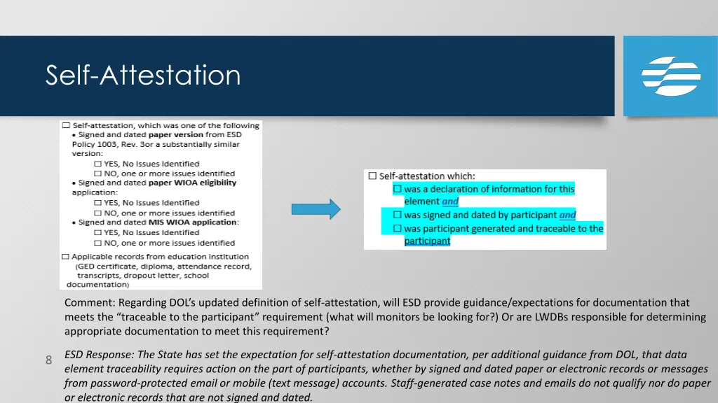 self attestation