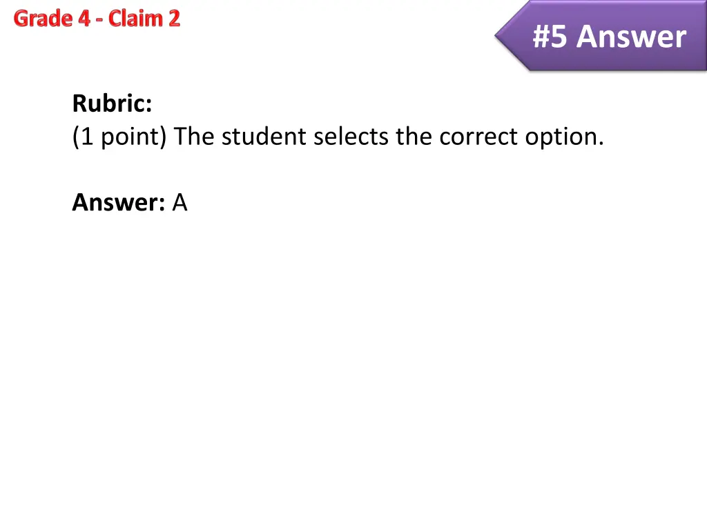 5 answer
