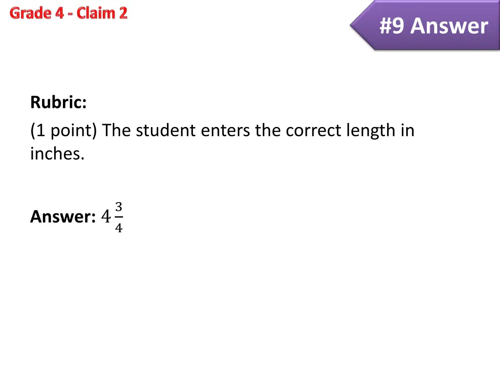 9 answer