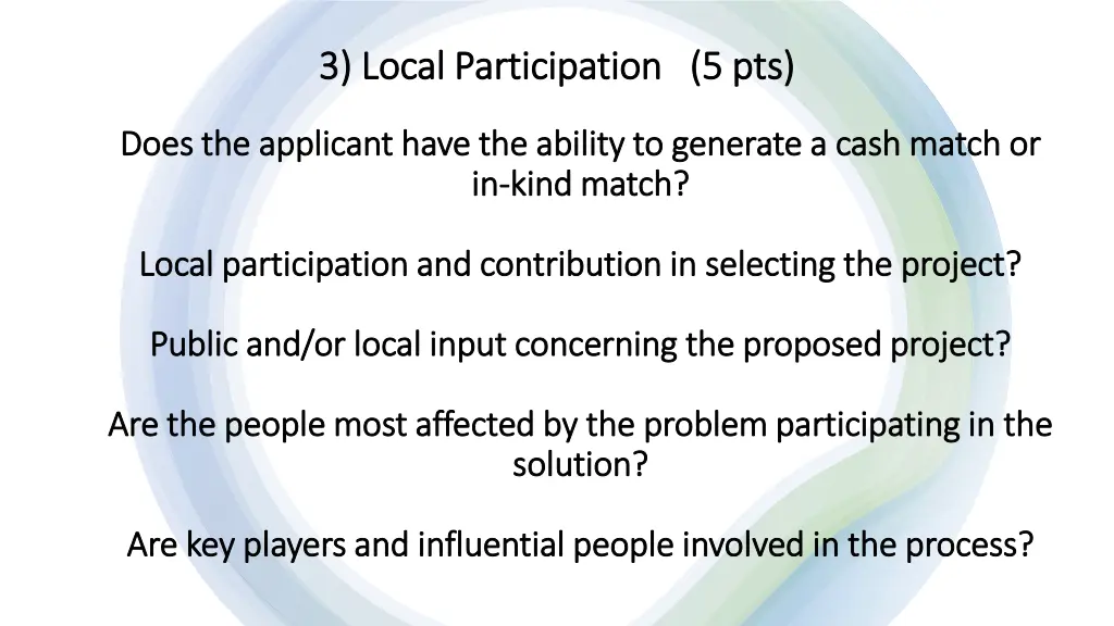 3 local participation 5 pts 3 local participation