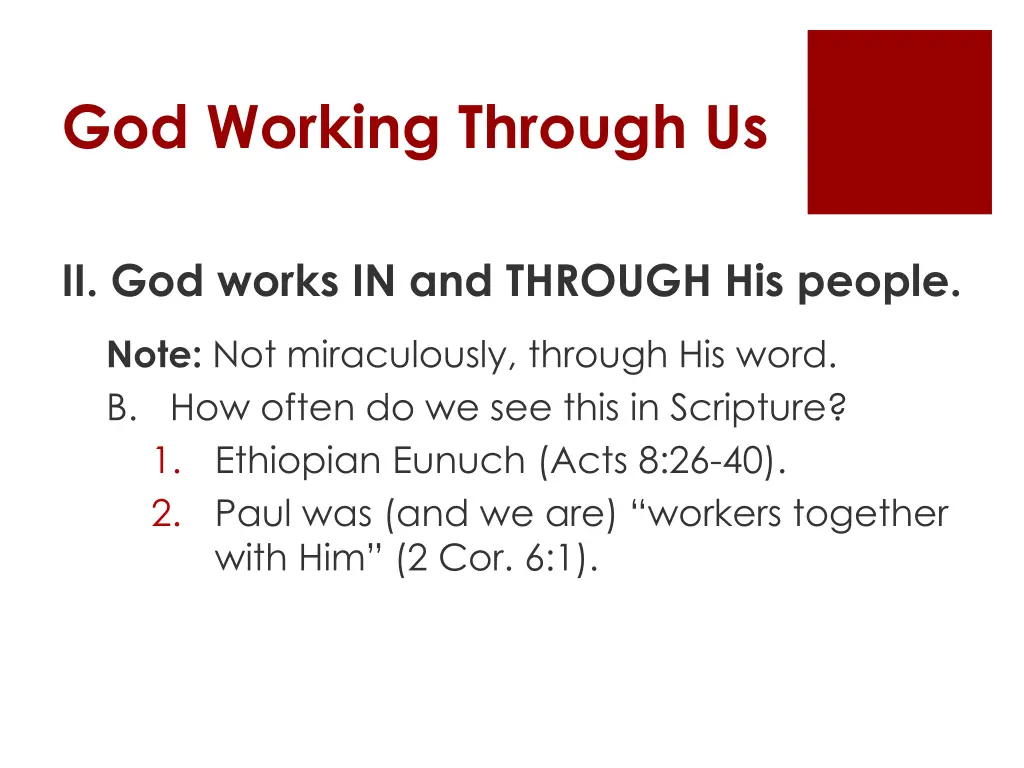 god working through us 3