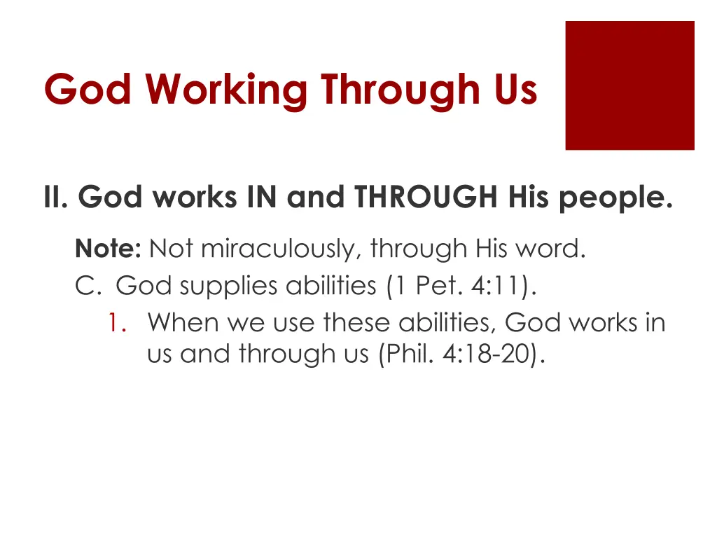 god working through us 6