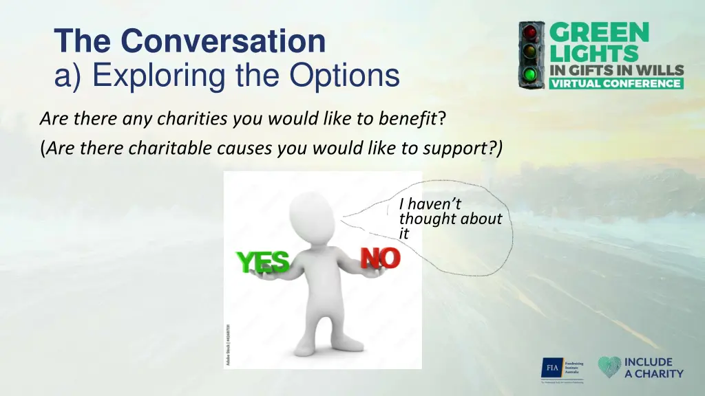 the conversation a exploring the options