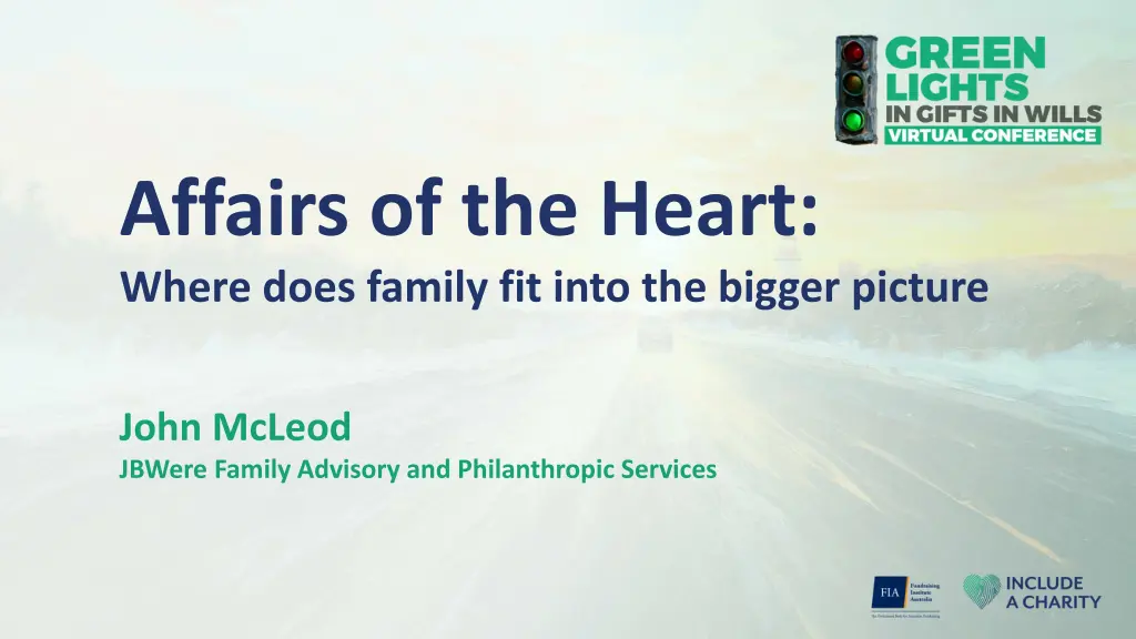 affairs of the heart where does family fit into