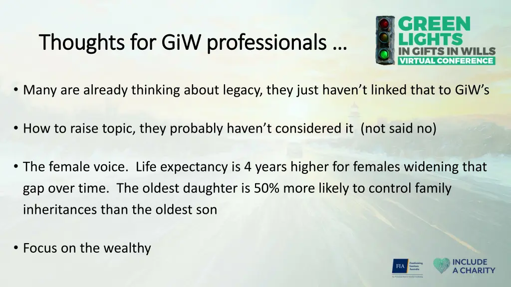 thoughts for giw professionals thoughts