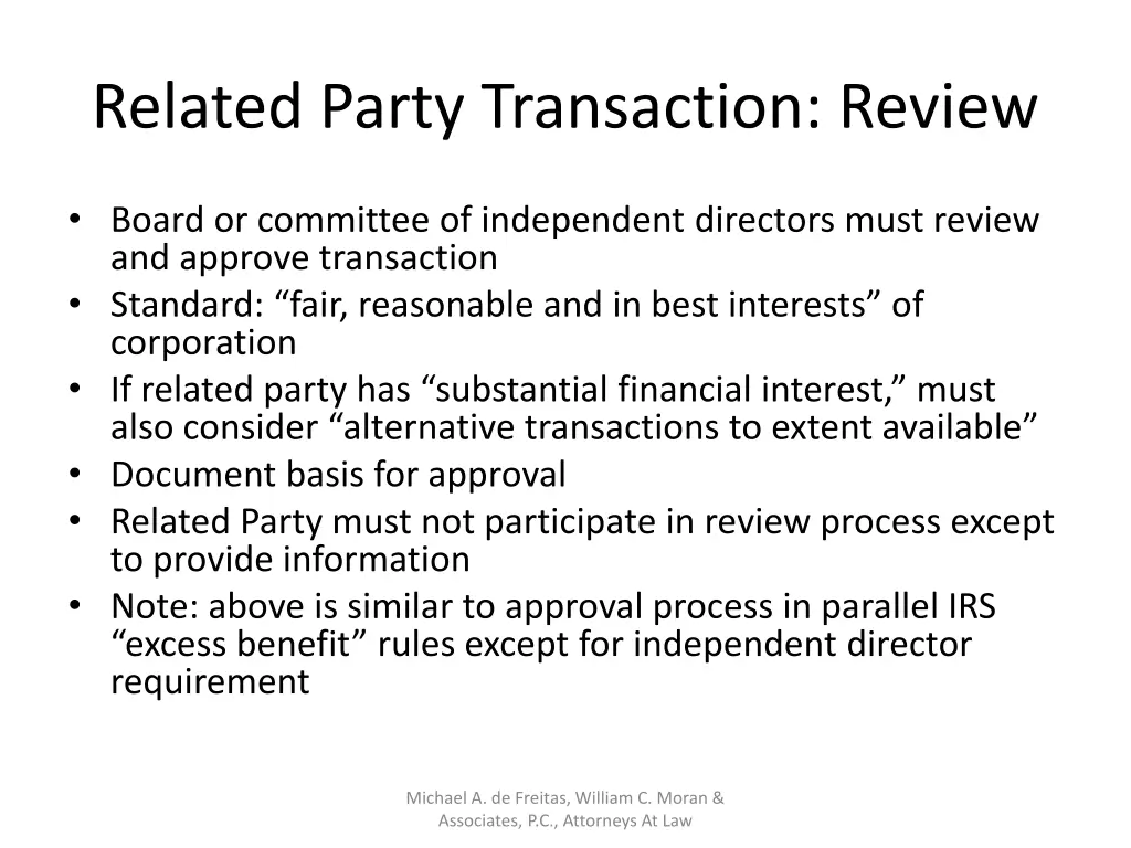 related party transaction review