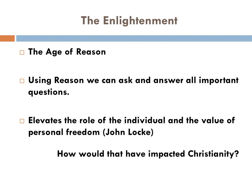 the enlightenment