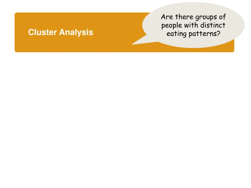 are there groups of people with distinct eating