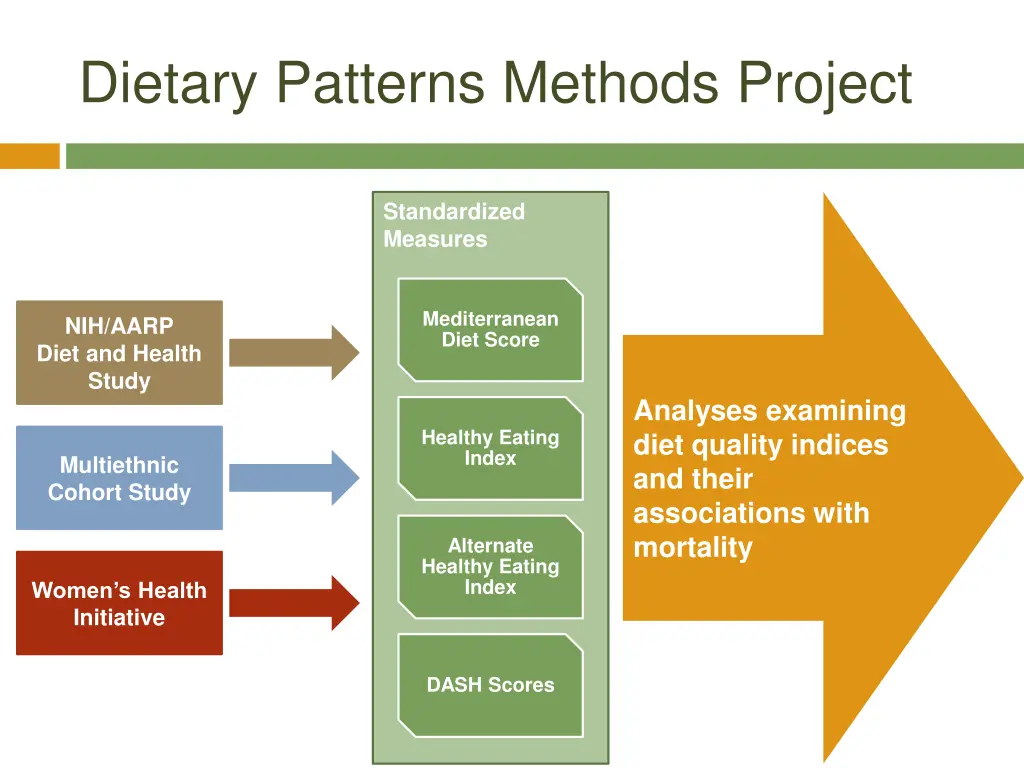 dietary patterns methods project