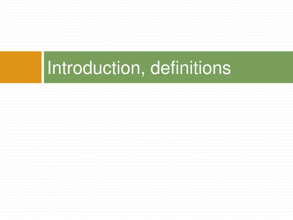 introduction definitions