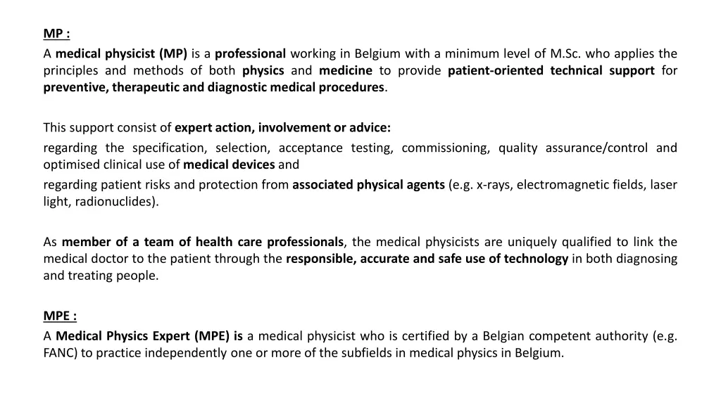 mp a medical physicist mp is a professional