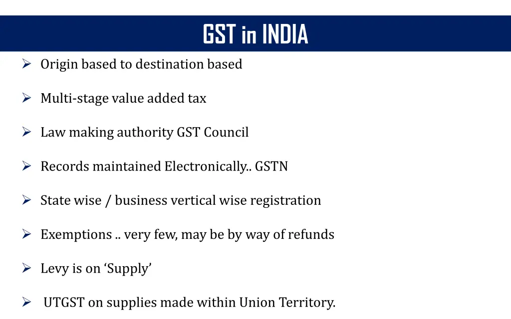 gst in india