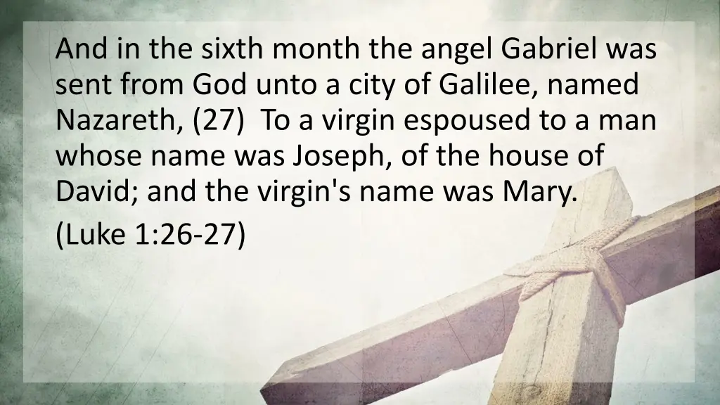and in the sixth month the angel gabriel was sent