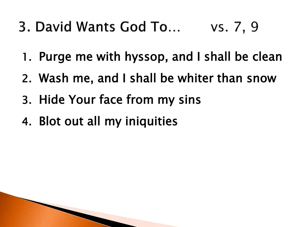 1 purge 2 wash 3 hide 4 blot