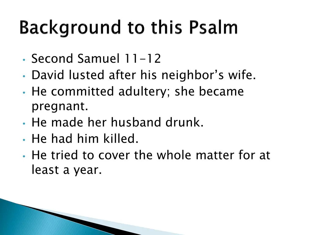 second samuel 11 12 david lusted after